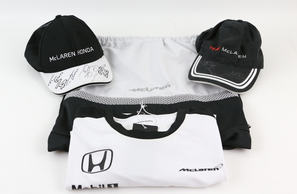 McLaren - Formula One merchandise including a McLaren Honda team cap signed by Jenson Button and - Image 2 of 4