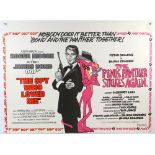 James Bond The Spy Who Loved Me / The Pink Panther Strikes Again (1977) British Quad double bill