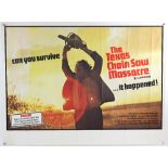 The Texas Chainsaw Massacre (1976) British Quad film poster, 'London' version starring