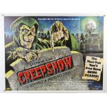 Creepshow (1982) British Quad film poster, horror directed by George A. Romero, Alpha, folded, 30