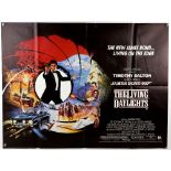 James Bond The Living Daylights (1987) British Quad film poster, starring Timothy Dalton, United