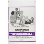 James Bond Thunderball (R-1970's) British Double Crown film poster, starring Sean Connery, United