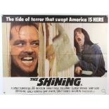 The Shining (1980) British Quad film poster, Horror directed by Stanley Kubrick, folded, 30 x 40