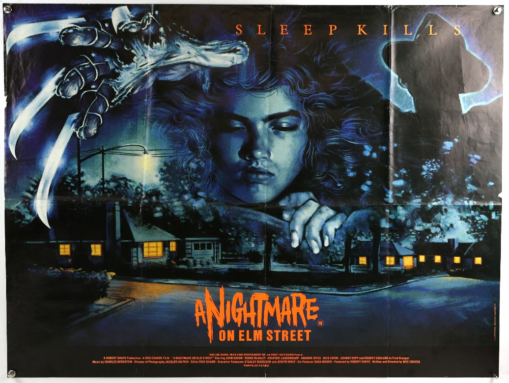 Wes Craven's A Nightmare on Elm Street (1984) British Quad film poster, artwork by Graham Humphreys,