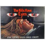 The Hills Have Eyes (1977) British Quad film poster, directed by Wes Craven, folded, 30 x 40