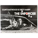 The Enforcer (1976) British Quad film poster, starring Clint Eastwood, designed by Bill Gold, Warner