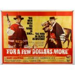 For A Few Dollars More (1965) British Quad film poster, Clint Eastwood spaghetti western, United