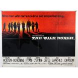 The Wild Bunch (R-1973) British Quad film poster, directed by Sam Peckinpah, Warner-Pathe, folded,