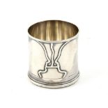 Danish silver cigarette holder by Michelsen, the base marked H.F, Groff and dated, 1930, height 5cm.