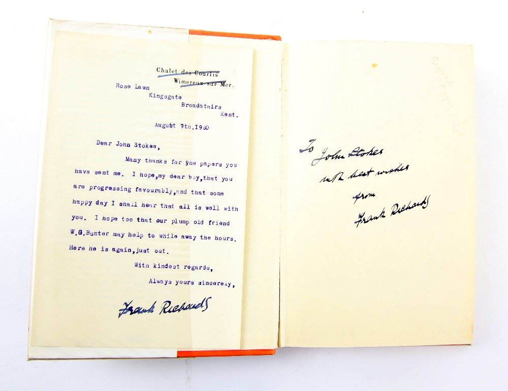 'Bunter Keeps It Dark', by Frank Richards, published by Cassell, 1960, signed, inscribed and with - Image 2 of 3