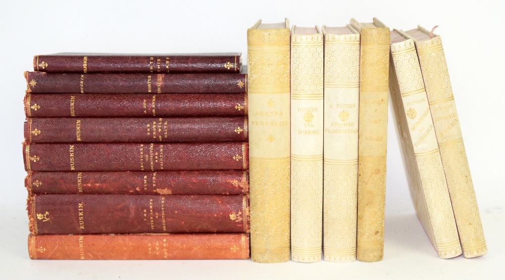 'Sesame and Lilies' by John Ruskin 6 Vol. published George Allen 1890 and eight other volumes by