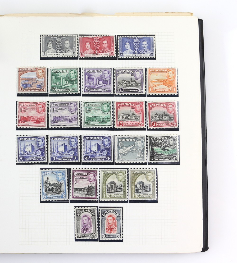 Stamp albums(11) A-D Countries with ABU-DHABI 1964-10R, unmounted, 1966 New Currency Surcharge Set - Image 5 of 5