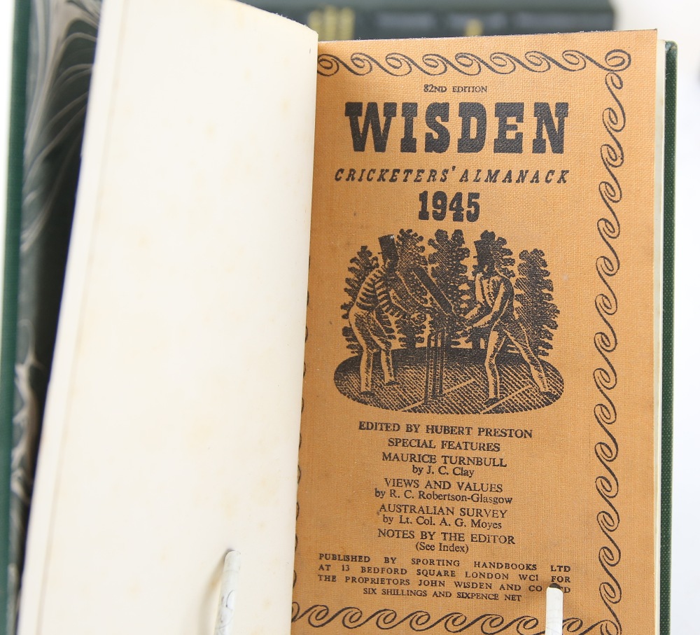 John Wisden's Cricketers' Almanack , 1939-1949, bound in eleven volumes. - Image 8 of 12