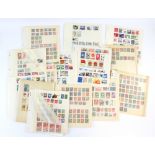 Collection of stamps on 16 pages in folder of China from 1885-modern Mint and used plus Peoples