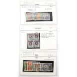 Stamps. Great Britain 1905 1 1/2D unmounted block of four, Barbados 1892-1903 set of ten mint,