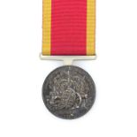 China War medal, 1842, to James Banyard. 98th Regiment Foot, with ribbon.