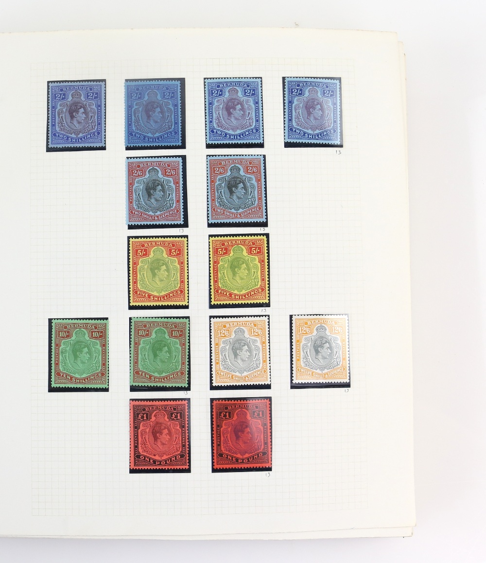 Stamp albums(11) A-D Countries with ABU-DHABI 1964-10R, unmounted, 1966 New Currency Surcharge Set - Image 3 of 5