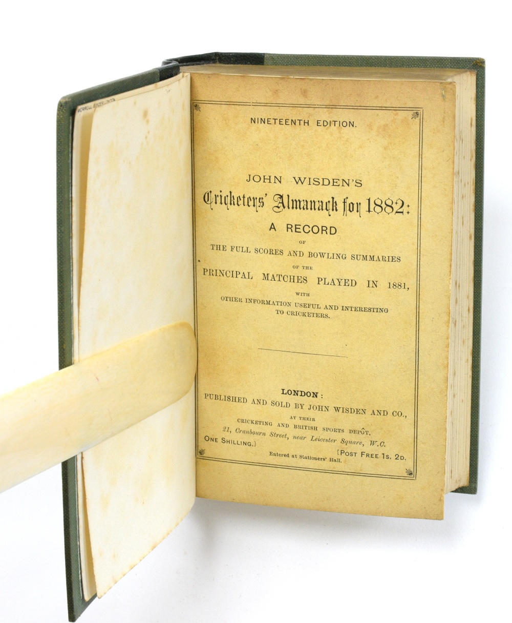 John Wisden's Cricketers' Almanack 1879-1889 ( 79-81 bound as one, 82-84 bound as one, 85-86 bound - Image 31 of 31