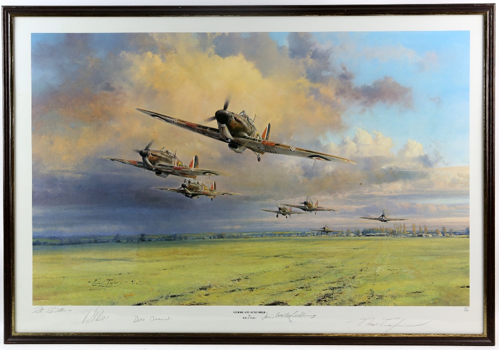 Robert Taylor, Hurricane Scramble, limited edition print no. 825/1000, signed to the margin with - Image 5 of 9