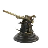 Fully engineered scale model of an anti-aircraft gun 17.5 cm elevating barrel, . 17.5 is the