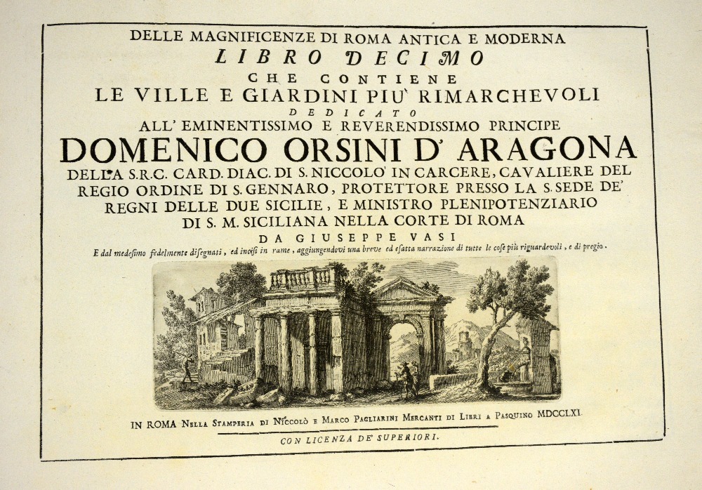 Vasi, Guiseppe, Delle magnificenze di Roma antica e moderna, libro ottavo, che contiene, I monasteri - Image 10 of 13