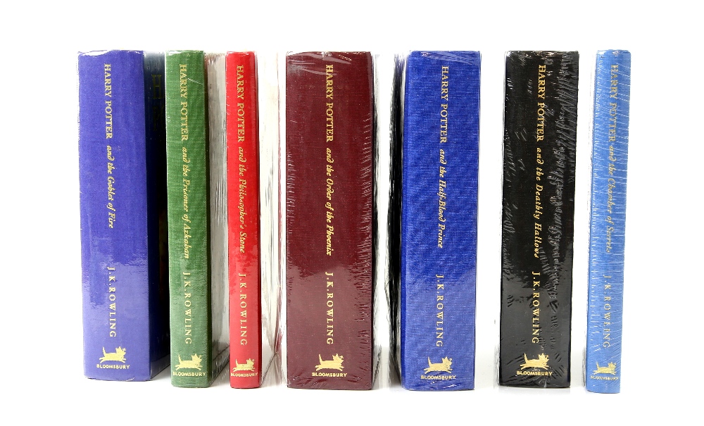 J.K. Rowling, A Full Set of the Deluxe Edition Harry Potter Novels, 7 vol., first deluxe editions, - Image 3 of 4