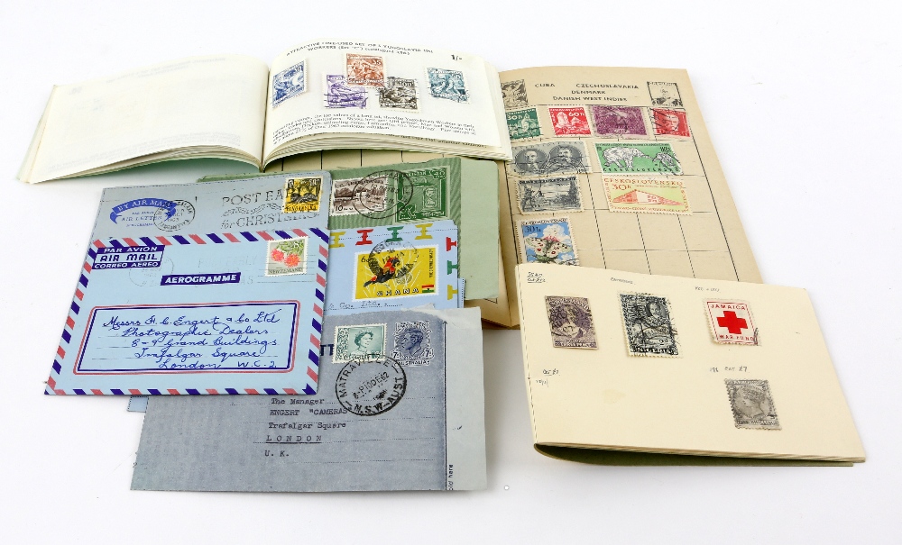 Various early stamp albums with World stamps including Lincoln and Strand with Great Britain 1D - Image 10 of 11