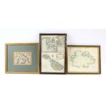 19th century map of Antigua by Bryan Edwards, 18th century map of Italy, 18th century map of