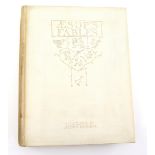 RACKHAM (A) illus AESOPS FABLES limited ed 807/1450. signed white cloth with gilt lettering