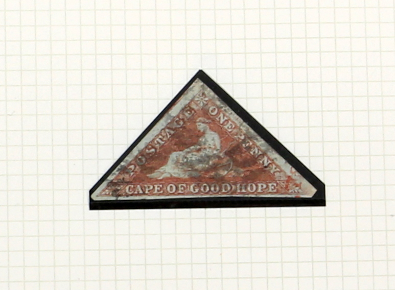 Stamp album, Cape of Good Hope Stamps with Cape Triangulars, used(35) different printings with - Image 2 of 12