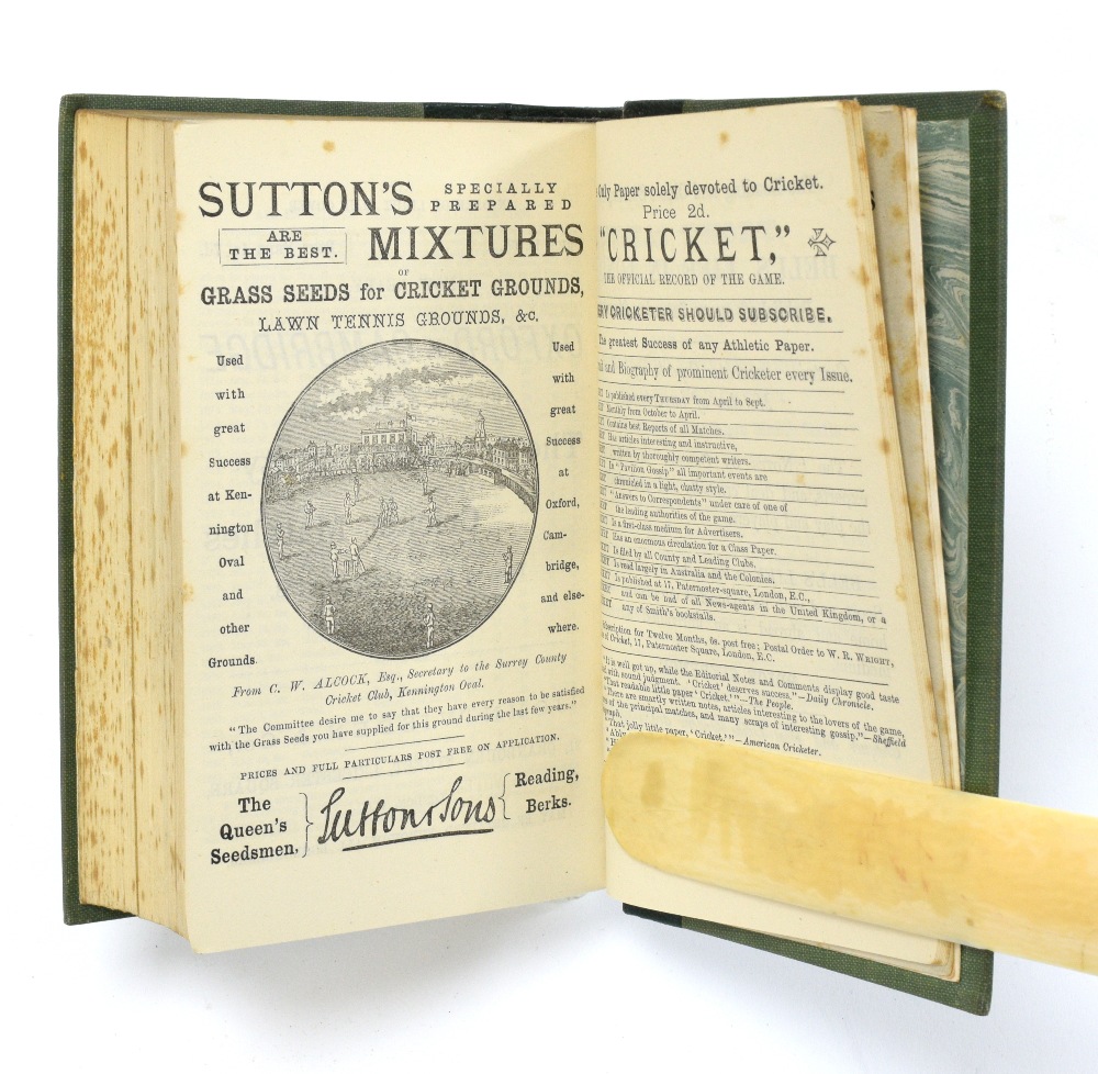 John Wisden's Cricketers' Almanack 1879-1889 ( 79-81 bound as one, 82-84 bound as one, 85-86 bound - Image 11 of 31