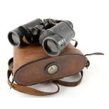 Pair of Carl Zeiss DF 6 x 42 binoculars, No 678042 with sprung leather lens cover the carry case