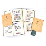 Stamp Collection in Albums with British Commonwealth, George VI and Queen Elizabeth part Mint