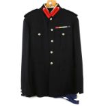 British Army Queen's Regiment two Colonel dress blue uniform and a service dress uniform with