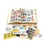 Royal Mail Album World Stamps together with loose in envelopes including Great Britain decimal