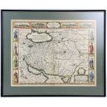 16th/17th century John Speede map 'The Kingdome of Persia with Cheef Citties and Habites