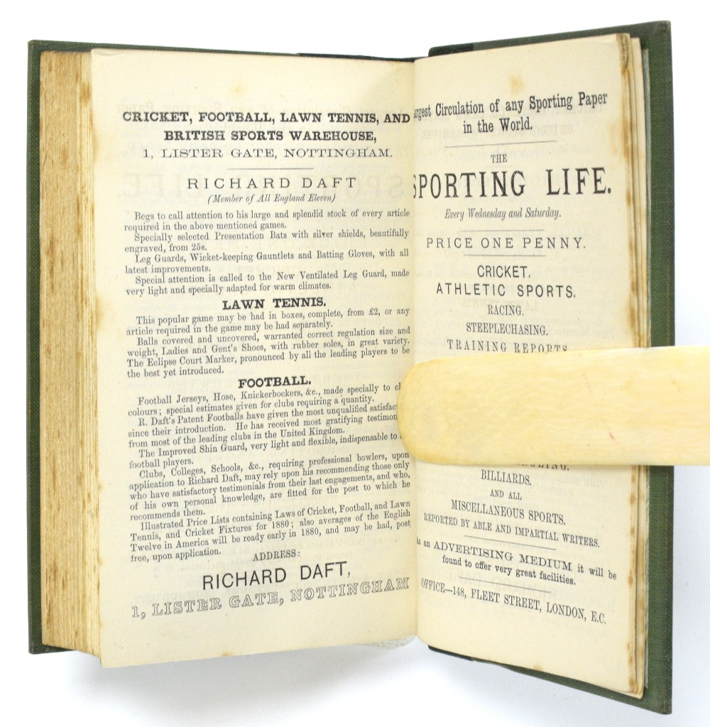 John Wisden's Cricketers' Almanack 1879-1889 ( 79-81 bound as one, 82-84 bound as one, 85-86 bound - Image 21 of 31