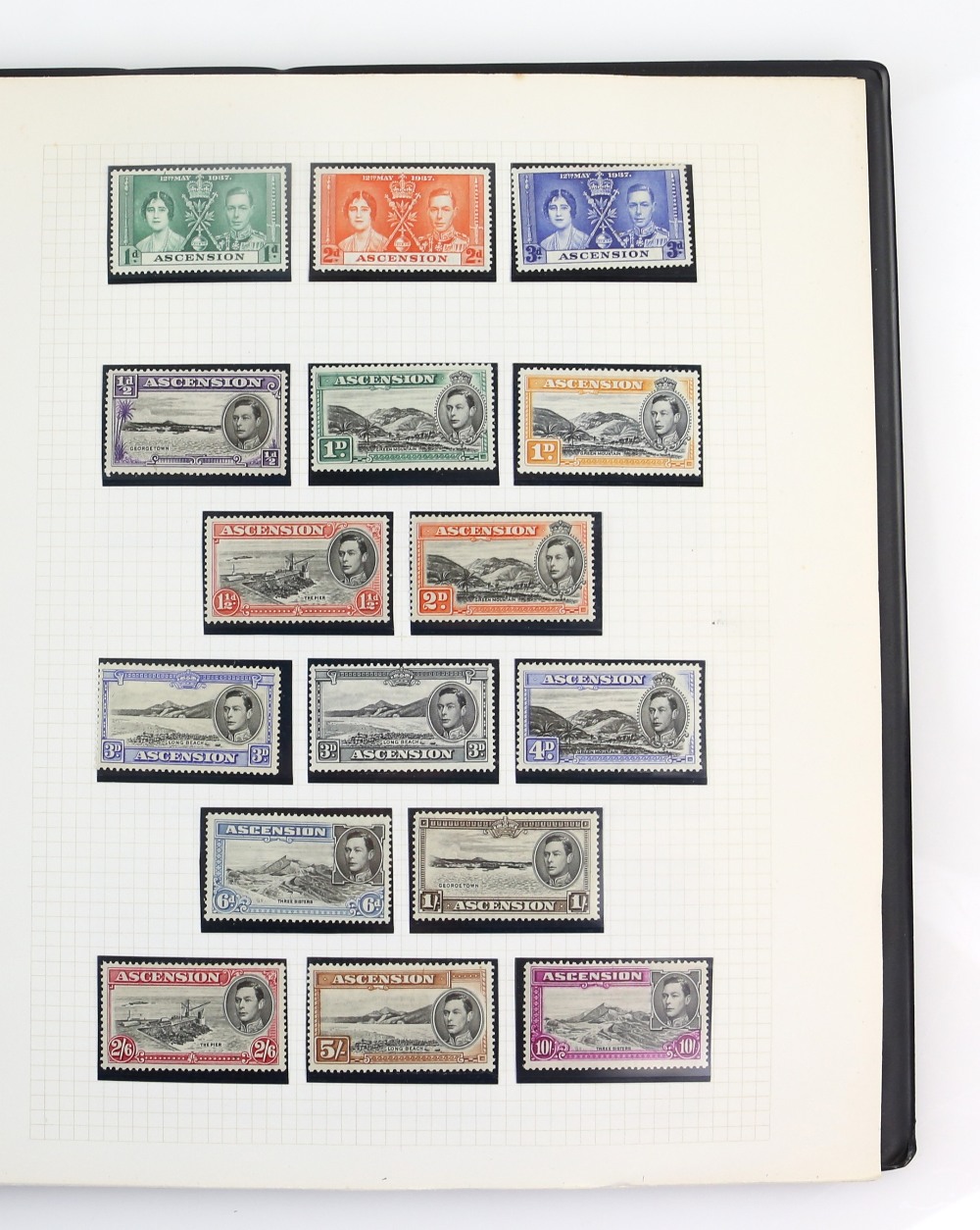 Stamp albums(11) A-D Countries with ABU-DHABI 1964-10R, unmounted, 1966 New Currency Surcharge Set - Image 4 of 5