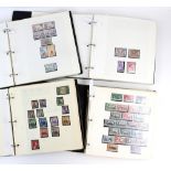 Stamp albums(10) Countries E-K including Egypt, Falkland Islands 1934-50 - £1 Mint, 1948 Silver