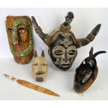 Collection of African style wall masks (11)Sold on behalf of Phyllis Tuckwell Hospice