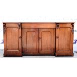 19th century mahogany breakfront sideboard