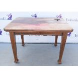 Mahogany extending dining table