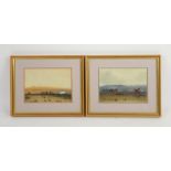 Two 20th century Mongolian watercolours, heightened with white