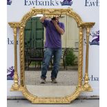 19th century style gilt-framed mirror