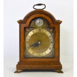 Gerrard & Co walnut cased mantel clock 20cm