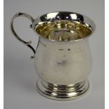 George V silver christening cup, Birmingham, 1926,