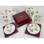 Set of Sally Crosthwaite botanical plates, 12 small 2 large