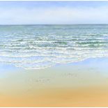 Sandra Francis (British) - 'Little Waves', acrylic on canvas, 2019, 51 x 51cm. Sandra Francis is