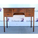 Mahogany knee hole writing table