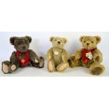 Steiff teddy bear and two Hermann bears (3)